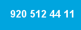 920 512 44 11 920 512 44 11